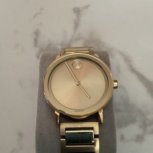Movado Gold-Tone Minimalist Watch